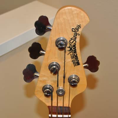Music Man Stingray Fretless Bass Guitar- Orange Burst image 5