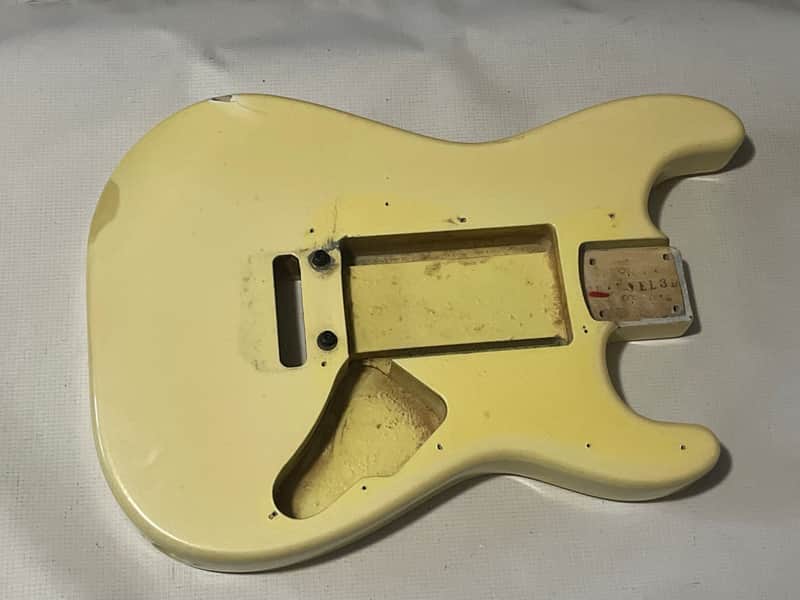 1986 Japan Charvel Jackson Import Model 3 Aged Pearl White Guitar Body Kahler Ready image 1