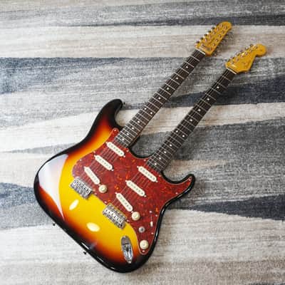 2012 Fender Japan ST-W 3CS 30th Anniversary Double Neck 6/12 String Stratocaster Limited MIJ image 4