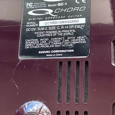 Suzuki QC-1 QChord 2001 - Gloss Burgundy / Wine Red with Chrome & Pearloid Accents image 6