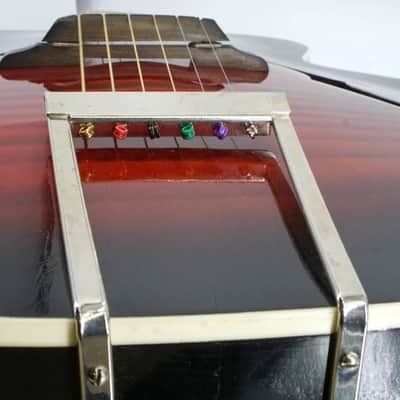 1960s Harmony Monterey H950 Acoustic Guitar with Hard Case image 17