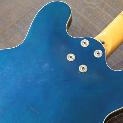 Vintage! 1967 Mosrite Celebrity XII 12-String Hollowbody Electric Guitar Blue + Case image 14