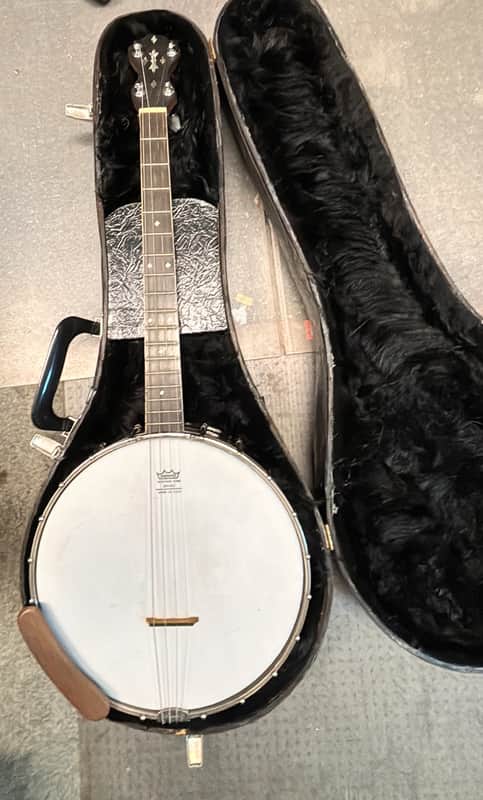1920'S May Bell / Slingerland 19 Fret Tenor Banjo "RESTOMOD" W/ Orig Hard Case image 1