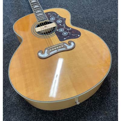 Epiphone EJ-200N Jumbo Acoustic Guitar Modified with Seymour Duncan Mounted Pickup with Hardcase Pre-Owned image 9