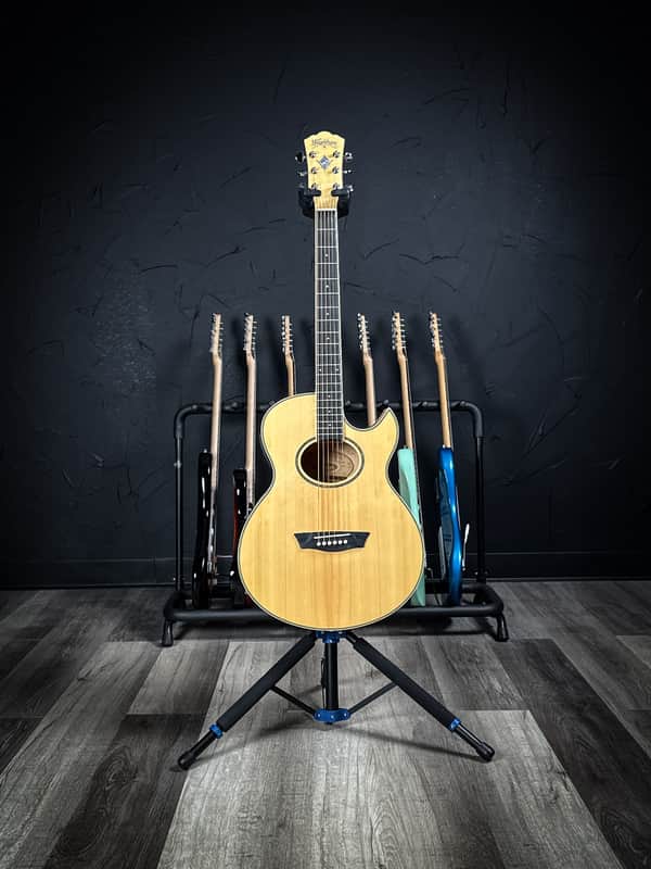 Washburn Festival Series EA20 Mini Jumbo Acoustic/Electric Guitar - Natural image 1