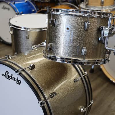 Ludwig Neusonic Pro Beat 3-Piece Shell Pack 13/16/24 (Titanium Super Sparkle) image 7