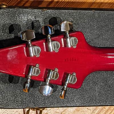 Hamer 1984 K.K. Downing Signature Flying V Vector Translucent Red Flame Top VINTAGE Guitar w/OHSC, RARE & EXC! image 13