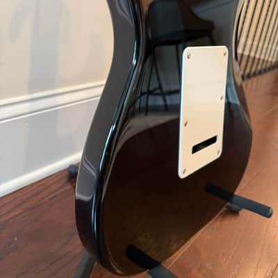 Squier Affinity Series Stratocaster - Black w/ White Pickguard (Mint, Pro Setup, Low Action) image 10