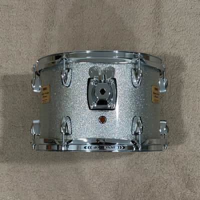Yamaha 12x8 Maple Custom Absolute Mounted Tom Drum Silver Sparkle Made In Japan image 2