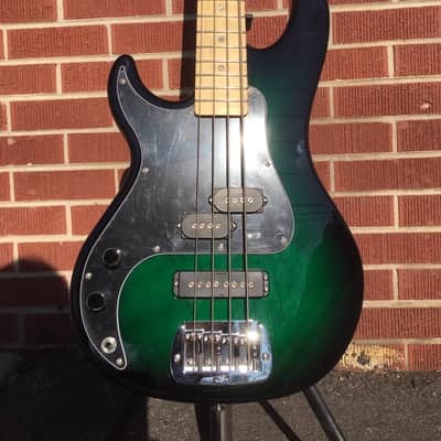 2017 G&L USA SB-2 Green Burst Left Handed 4-String image 4