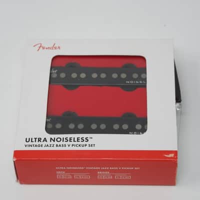 Fender Ultra Noiseless Jazz Bass V 5-String Pickup Set Black image 1