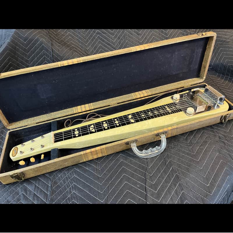 Supro Comet Lapsteel 1950s w/Rowe Stringtone - Pearloid image 1