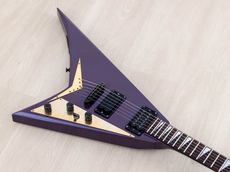 1993 Grover Jackson Randy Rhoads Standard V Blue Purple w/ | Reverb