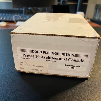 Doug Fleenor Design Preset 10 Architectural Console PRE10-A 512ch 10 Zone Wall Controller 2020 Black image 1