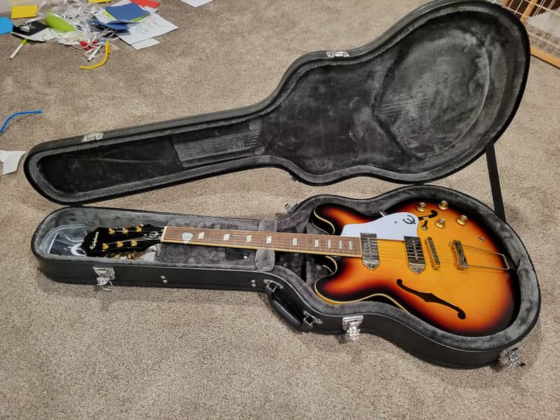 Epiphone Casino Reissue with Pau Ferro Fretboard 2022 Vintage Sunburst UPGRADES! image 1