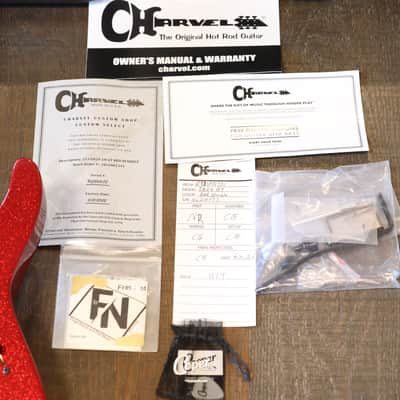 2022 Charvel Custom Shop DK-24 HH GT Electric Guitar Red Sparkle + COA OHSC image 4
