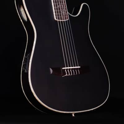 Ibanez TOD10N Tim Henson Nylon Signature Model, Transparent Black Flat image 3