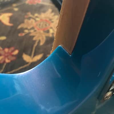 1986 Kramer Baretta II Flip-Flop blue, maple fingerboard, OHSC. With tremblock! image 14