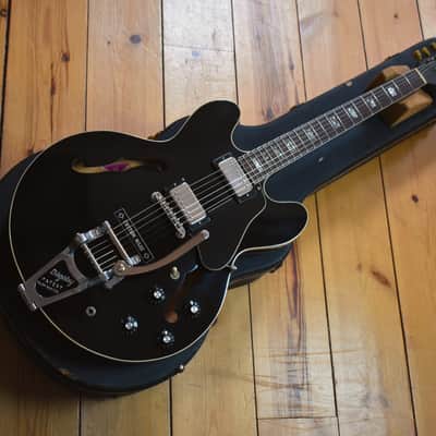 1973 Gibson ES-335 Custom Colour Factory Black w/Bigsby MOD – T-Tops & OHSC, RARE image 6
