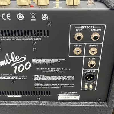 Fender Rumble 100 1 x 12-inch 100-watt Bass Combo Amp w/ Cove image 13