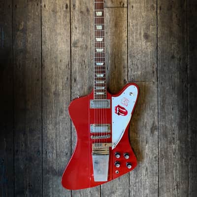 2022- 1963 Firebird V Reissue with Maestro Vibrola Light Aged Cardinal Red Murphy Lab image 2