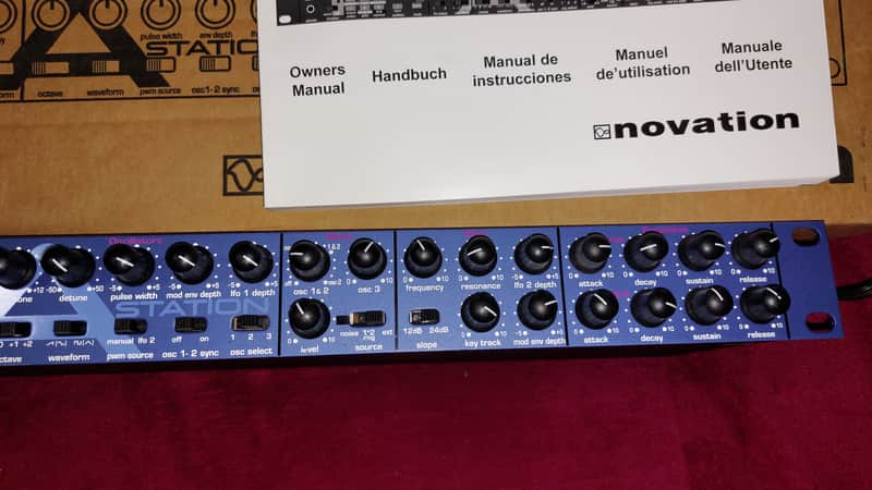 Novation A Station 8-Voice Rackmount Synthesizer 2001 - Blue image 1