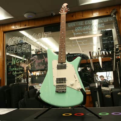Ernie Ball Music Man Albert Lee HH Hardtail - 2010 - Mint Green - w/ EBMM Case and Case Candy image 5