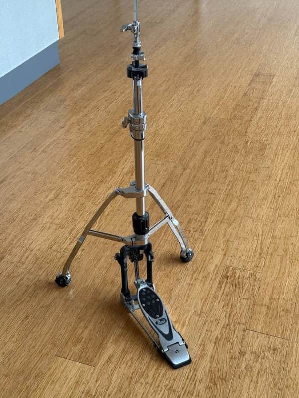 Pearl H2000 PowerShifter Eliminator Double Braced 2-Leg Hi-Hat Stand 2010s - Chrome image 1