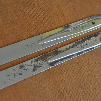 Fender 19" Tilt Back Legs Vintage Original Pat. Pend embossed on legs 1960's image 1