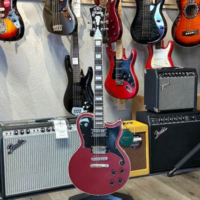 D'Angelico Premier Atlantic Electric Guitar Oxblood w/Gig Bag image 8