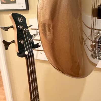 Fender American Professional Classic Jazz Bass 4-String Bass Guitar Faded Firemist Gold w/ Gig Bag image 13