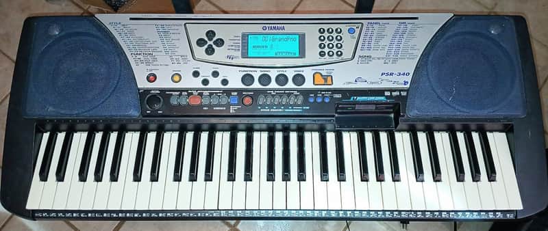 Yamaha PSR-340 Workstation Keyboard Piano Synth MIDI Disk Drive Disks Power Supply image 1