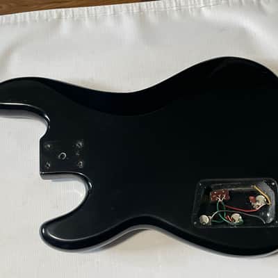 1980's Overseas Kramer Striker 700st Black 4 String Semi Loaded Electric Bass Guitar Body image 10