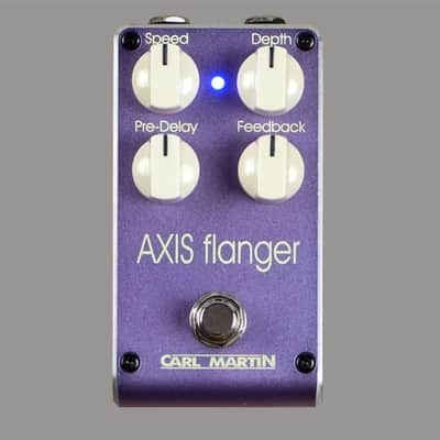 Carl Martin Axis Flanger psychedelic purple small size pedal image 1