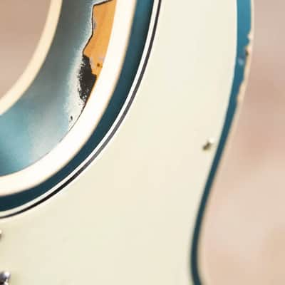 Nash T-63 Double Bound with Bigsby Electric Guitar - Ocean Turquoise Metallic over 2-Tone Burst with Hardshell Case image 21
