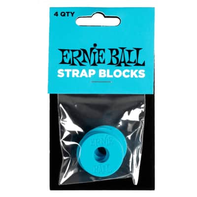 Strap Blocks Blue Set Guitar / Bass Instrument Strap Securing Flex-Locks Fits Most Nice n Tight & Modification-Free Secure & Aesthetic Strap Locking image 2