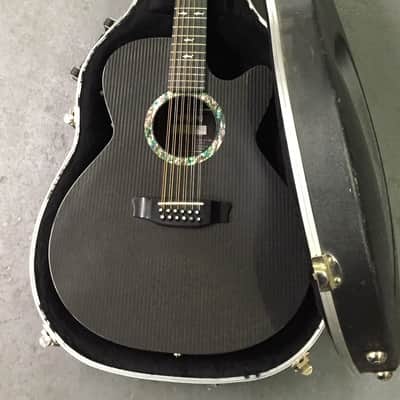 Rainsong WS-3000 12 string acoustic electric Carbon Fiber guitar with hard shell case image 9