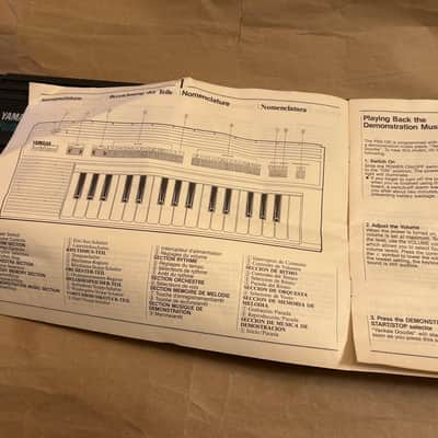Yamaha PSS-120 PortaSound pss120 Synth Keyboard Made in Japan in Very Good Condition with Users Manual booklet image 13