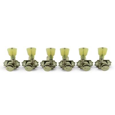 KRGLNC-3-NP KLUSON® Revolution Series G-Mount Non-Collared Tuning Machines, Nickel image 1