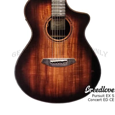 Breedlove Pursuit Exotic S Concert Edgeburst CE Solid Koa guitar image 1
