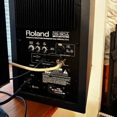 Roland DS-90A Bi-Amped Digital Studio Monitor Pair Digital 24 bit adat coax image 12