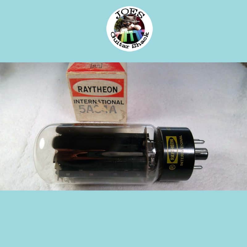 60's Raytheon USA 5U4GB = 5AS4A Black Plate Rectifier Tube 5U4 GB = 5AS4 A NOS New in Box Super High Rating 4750/4750=118% image 1