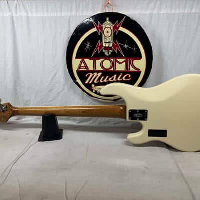 Ernie Ball Music Man 30th Anniversary Stingray sting ray 5 H Bass with Case 2018 - Translucent Buttercream / Roasted maple neck / maple fingerboard image 8