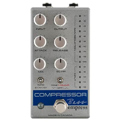 Empress Bass Compressor Pedal, All Analog, Silver image 1