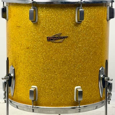 Trixon 20/13/16/5x14" 60's "Luxus" Outfit Drum Set - Gold Sparkle image 19