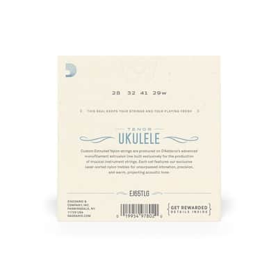 D'Addario Pro-Arte' Clear Nylon Tenor Low G Ukulele Strings - EJ65TLG image 3
