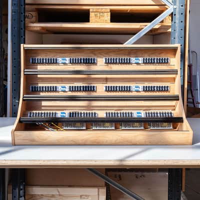 2 Many Synths 12U 160HP Solid Oak Eurorack Case, Powered image 8