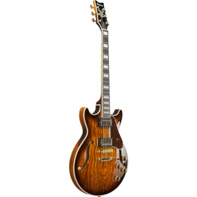 Ibanez AM93QA AM Artcore Expressionist Electric Guitar - Vintage Violin High Gloss image 4