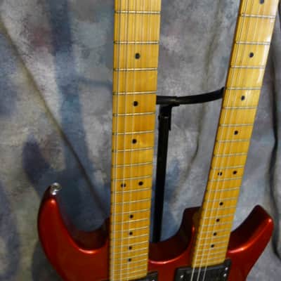 Peavey Hydra Double Neck Electric Guitar 1980's Red image 6