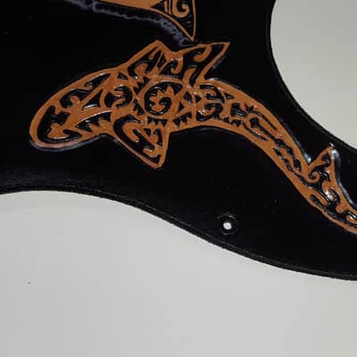 leather Pick guard Custom fitsTelecaster 2019 "this is just a sample but you design your pick guard" image 4